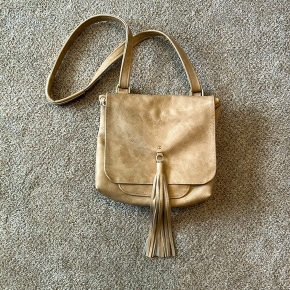 DAYLIN SKYE ~ Custom Leather Convertible Backpack ~ Vanilla Outlaw - Picture 1 of 10